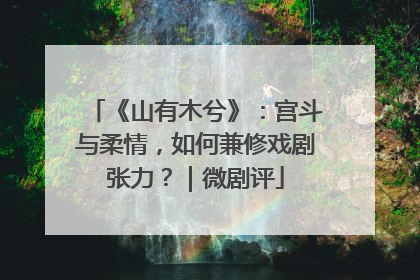 《山有木兮》：宫斗与柔情，如何兼修戏剧张力？｜微剧评