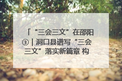 “三会三文”在邵阳③｜洞口县谱写“三会三文”落实新篇章 构建协同联动大格局