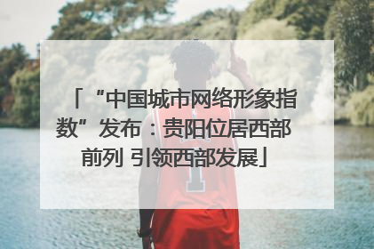 “中国城市网络形象指数”发布：贵阳位居西部前列 引领西部发展