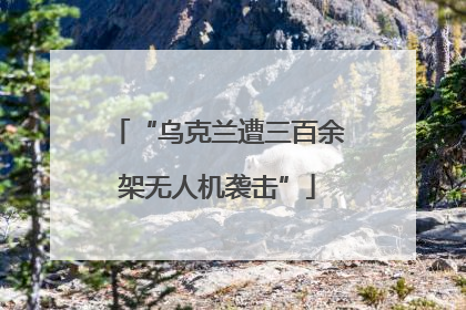 “乌克兰遭三百余架无人机袭击”
