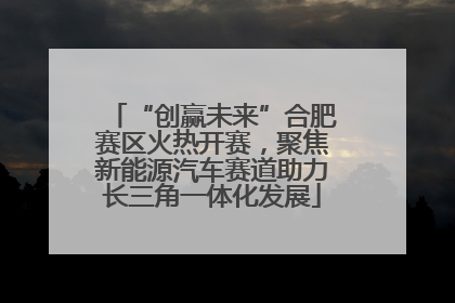 “创赢未来”合肥赛区火热开赛，聚焦新能源汽车赛道助力长三角一体化发展