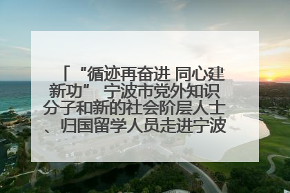 “循迹再奋进 同心建新功” 宁波市党外知识分子和新的社会阶层人士、归国留学人员走进宁波舟山港穿山港区