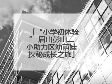 “小学初体验” 眉山彭山二小助力区幼萌娃探秘成长之旅