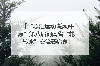 “总汇运动 轮动中原”第八届河南省“轮转冰”交流赛启幕
