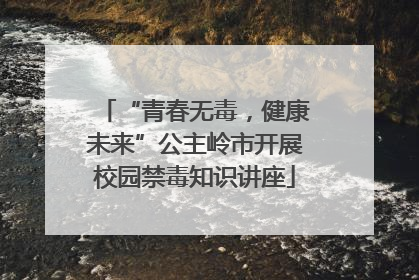 “青春无毒，健康未来”公主岭市开展校园禁毒知识讲座