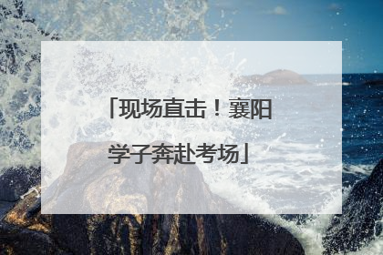 现场直击！襄阳学子奔赴考场