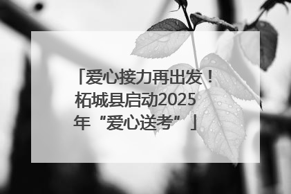 爱心接力再出发！柘城县启动2025年“爱心送考”