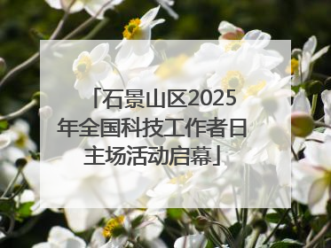 石景山区2025年全国科技工作者日主场活动启幕