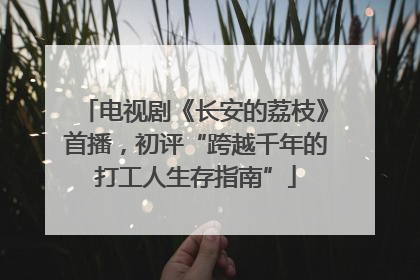 电视剧《长安的荔枝》首播，初评“跨越千年的打工人生存指南”