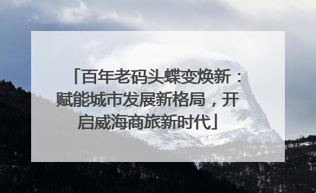 百年老码头蝶变焕新：赋能城市发展新格局，开启威海商旅新时代