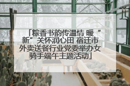 粽香书韵传温情 暖“新”关怀润心田 宿迁市外卖送餐行业党委举办女骑手端午主题活动
