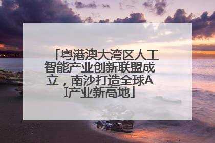 粤港澳大湾区人工智能产业创新联盟成立，南沙打造全球AI产业新高地