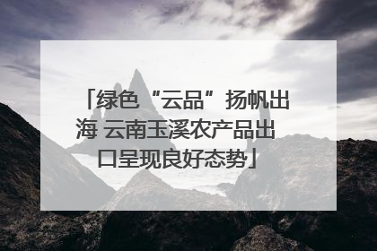 绿色“云品”扬帆出海 云南玉溪农产品出口呈现良好态势