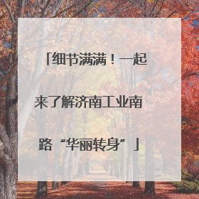 细节满满！一起来了解济南工业南路“华丽转身”
