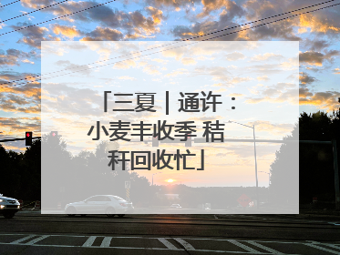 三夏｜通许：小麦丰收季 秸秆回收忙