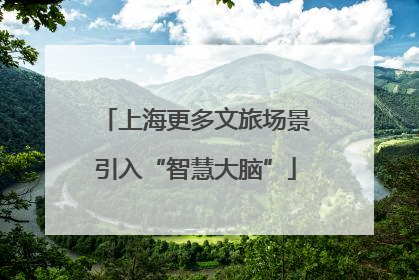 上海更多文旅场景引入“智慧大脑”