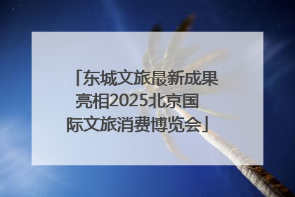 东城文旅最新成果亮相2025北京国际文旅消费博览会