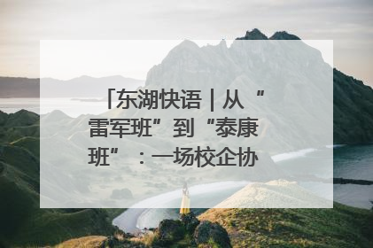 东湖快语｜从“雷军班”到“泰康班”：一场校企协同的“接力赛”