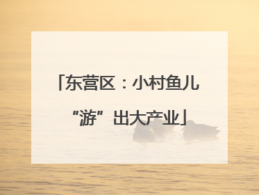 东营区：小村鱼儿“游”出大产业