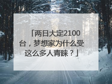 两日大定2100台，梦想家为什么受这么多人青睐？