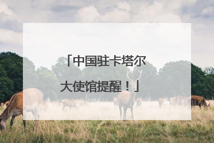 中国驻卡塔尔大使馆提醒！