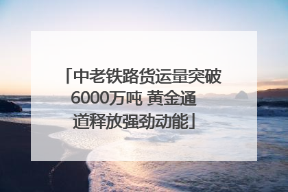 中老铁路货运量突破6000万吨 黄金通道释放强劲动能