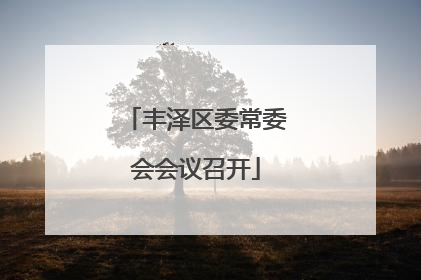 丰泽区委常委会会议召开