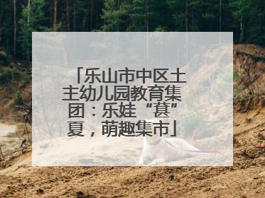 乐山市中区土主幼儿园教育集团：乐娃“葚”夏，萌趣集市