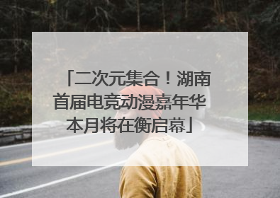 二次元集合！湖南首届电竞动漫嘉年华本月将在衡启幕