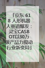 京东 618 人形机器人赛道爆发：灵宝CASBOT以30万级产品力搅动行业新变局