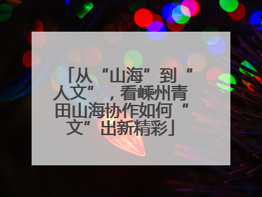 从“山海”到“人文”，看嵊州青田山海协作如何“文”出新精彩