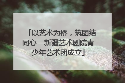 以艺术为桥，筑团结同心—新疆艺术剧院青少年艺术团成立