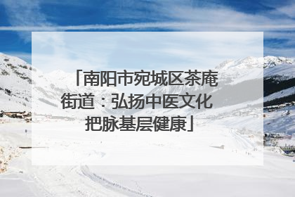 南阳市宛城区茶庵街道：弘扬中医文化 把脉基层健康