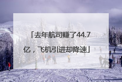 去年航司赚了44.7亿，飞机引进却降速