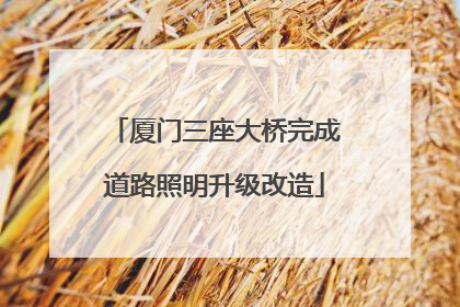 厦门三座大桥完成道路照明升级改造