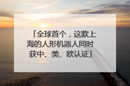 全球首个，这款上海的人形机器人同时获中、美、欧认证