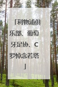 利物浦俱乐部、葡萄牙足协、C罗悼念若塔