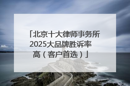 北京十大律师事务所2025大品牌胜诉率高（客户首选）