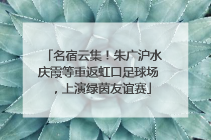 名宿云集！朱广沪水庆霞等重返虹口足球场，上演绿茵友谊赛