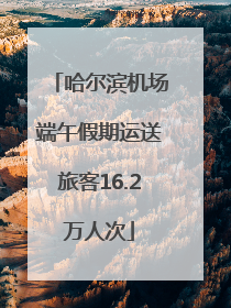 哈尔滨机场端午假期运送旅客16.2万人次