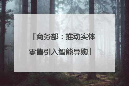 商务部：推动实体零售引入智能导购