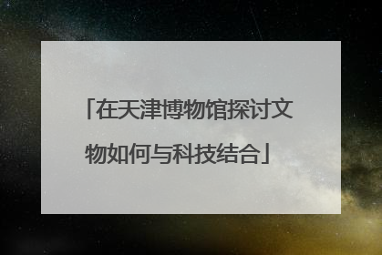 在天津博物馆探讨文物如何与科技结合