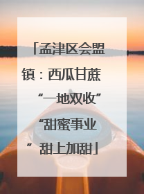 孟津区会盟镇：西瓜甘蔗“一地双收” “甜蜜事业”甜上加甜
