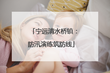 宁远清水桥镇：防汛演练筑防线