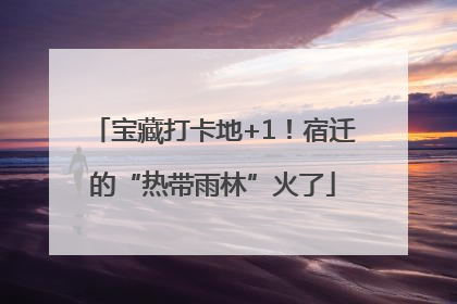 宝藏打卡地+1！宿迁的“热带雨林”火了