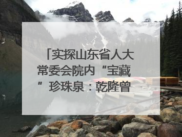 实探山东省人大常委会院内“宝藏”珍珠泉：乾隆曾为它题诗，游客无需预约免费游览