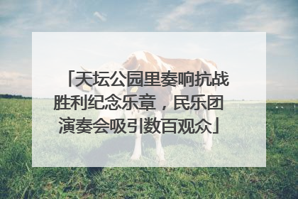 天坛公园里奏响抗战胜利纪念乐章，民乐团演奏会吸引数百观众