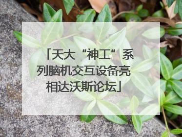 天大“神工”系列脑机交互设备亮相达沃斯论坛