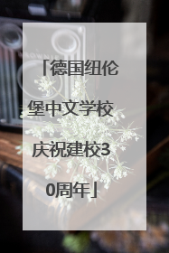 德国纽伦堡中文学校庆祝建校30周年