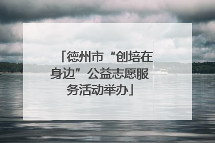 德州市“创培在身边”公益志愿服务活动举办